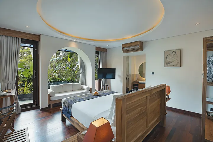 Two Bedroom Rice Terrace Pool Villa with Jacuzzi & Living Room